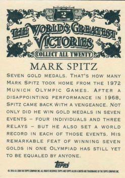 2008 Topps Allen & Ginter - World's Greatest Victories #2 Mark Spitz Back