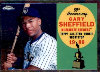 2008 Topps Chrome - 50th Anniversary All Rookie Team #ARC1 Gary Sheffield Front