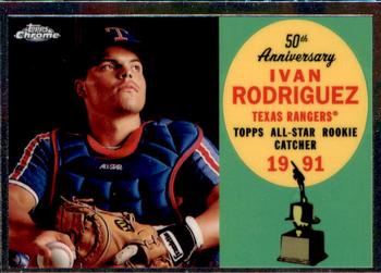 2008 Topps Chrome - 50th Anniversary All Rookie Team #ARC2 Ivan Rodriguez Front