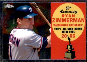 2008 Topps Chrome - 50th Anniversary All Rookie Team #ARC20 Ryan Zimmerman Front