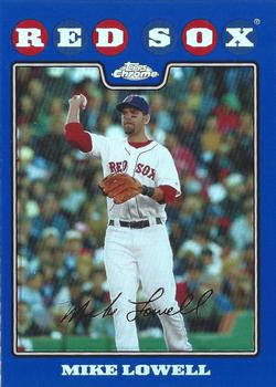 2008 Topps Chrome - Blue Refractors #20 Mike Lowell Front