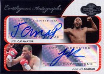 2008 Topps Co-Signers - Dual Autographs #CS-CLC Joel Casamayor / Jose Luis Castillo Front