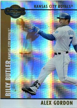 2008 Topps Co-Signers - Hyper Plaid Gold #040 Alex Gordon / Billy Butler Front