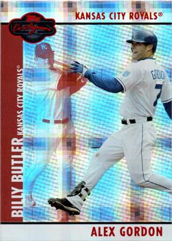 2008 Topps Co-Signers - Hyper Plaid Red #040 Alex Gordon / Billy Butler Front