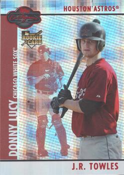 2008 Topps Co-Signers - Hyper Plaid Red #097 J.R. Towles / Donny Lucy Front