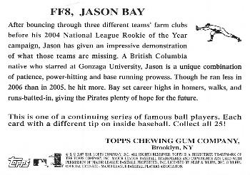 2007 Topps Flashback Fridays #FF8 Jason Bay Back