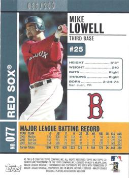 2008 Topps Co-Signers - Silver Blue #077 Mike Lowell Back