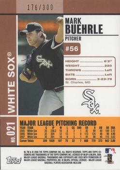 2008 Topps Co-Signers - Silver Bronze #021 Mark Buehrle Back