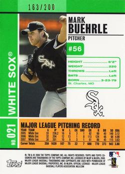 2008 Topps Co-Signers - Silver Green #021 Mark Buehrle Back