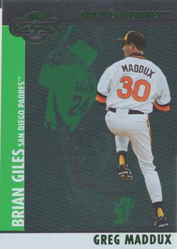 2008 Topps Co-Signers - Silver Green #028 Greg Maddux / Brian Giles Front
