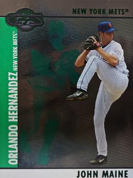 2008 Topps Co-Signers - Silver Green #067 John Maine / Orlando Hernandez Front