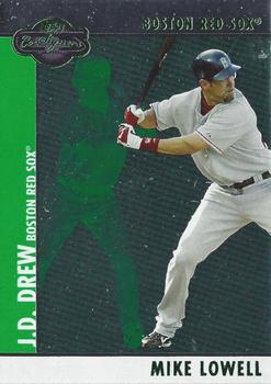 2008 Topps Co-Signers - Silver Green #077 Mike Lowell / J.D. Drew Front