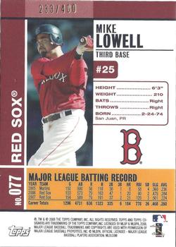 2008 Topps Co-Signers - Silver Red #077 Mike Lowell / J.D. Drew Back