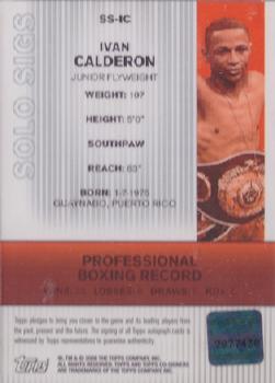 2008 Topps Co-Signers - Solo Sigs #SS-IC Ivan Calderon Back