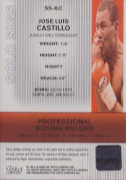 2008 Topps Co-Signers - Solo Sigs #SS-JLC Jose Luis Castillo Back