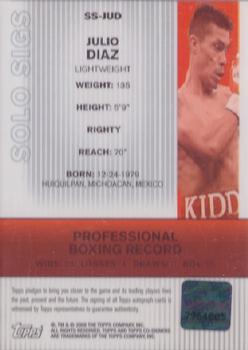 2008 Topps Co-Signers - Solo Sigs #SS-JUD Julio Diaz Back