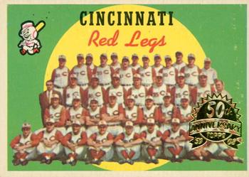 2008 Topps Heritage - 50th Anniversary Buybacks #111 Red Legs Team Card / Second Series Checklist: 89-176 Front
