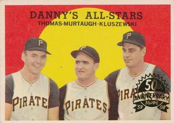 2008 Topps Heritage - 50th Anniversary Buybacks #17 Danny's All-Stars (Frank Thomas / Danny Murtaugh / Ted Kluszewski) Front