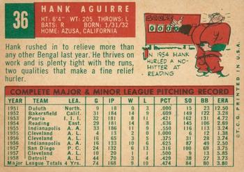 2008 Topps Heritage - 50th Anniversary Buybacks #36 Hank Aguirre Back