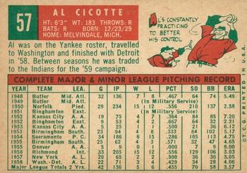 2008 Topps Heritage - 50th Anniversary Buybacks #57 Al Cicotte Back