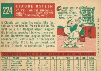 2008 Topps Heritage - 50th Anniversary Buybacks #224 Claude Osteen Back