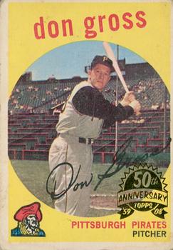 2008 Topps Heritage - 50th Anniversary Buybacks #228 Don Gross Front
