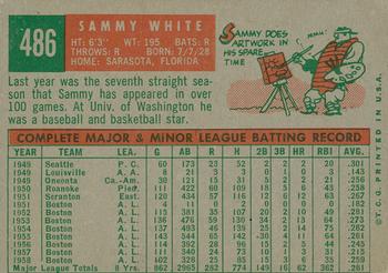 2008 Topps Heritage - 50th Anniversary Buybacks #486 Sammy White Back