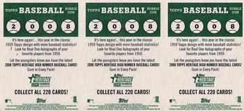 2008 Topps Heritage - Advertising Panels #NNO Geovany Soto / Brian Wilson / Kerry Wood Back