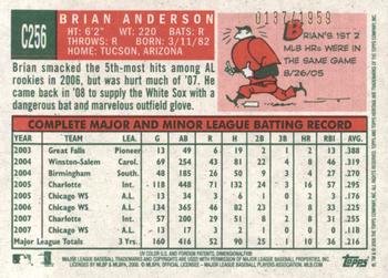2008 Topps Heritage - Chrome #C256 Brian Anderson  Back