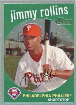 2008 Topps Heritage - Chrome Refractors #C25 Jimmy Rollins Front