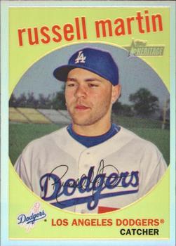 2008 Topps Heritage - Chrome Refractors #C64 Russell Martin Front