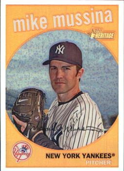 2008 Topps Heritage - Chrome Refractors #C203 Mike Mussina Front