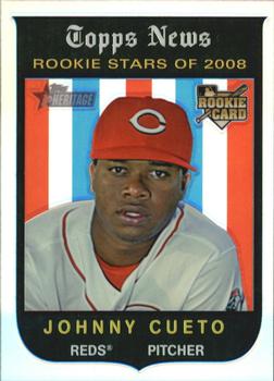 2008 Topps Heritage - Chrome Refractors #C234 Johnny Cueto Front