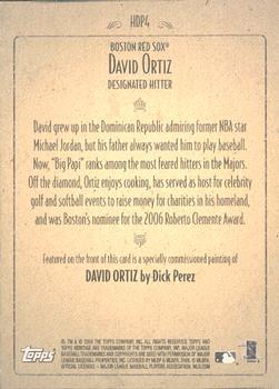 2008 Topps Heritage - Dick Perez #HDP4 David Ortiz Back