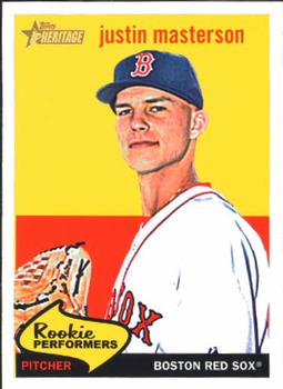 2008 Topps Heritage - Rookie Performers #RP14 Justin Masterson Front