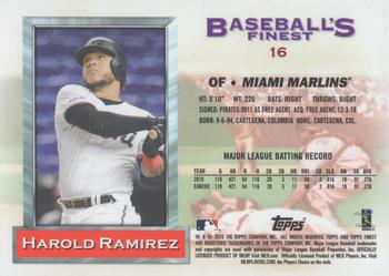 2020 Topps Finest Flashbacks #16 Harold Ramirez Back