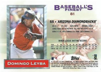 2020 Topps Finest Flashbacks #81 Domingo Leyba Back