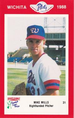 1988 Rock's Dugout Wichita Pilots #NNO Mike Mills Front