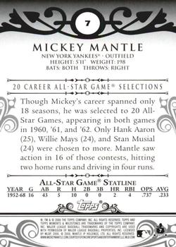2008 Topps Moments & Milestones - Black #7-3 Mickey Mantle Back
