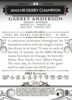 2008 Topps Moments & Milestones - Black #23-11 Garret Anderson Back