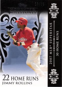 2008 Topps Moments & Milestones - Black #25-22 Jimmy Rollins Front