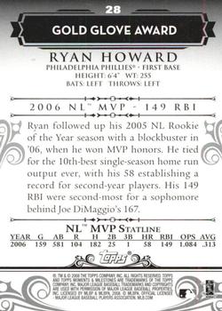 2008 Topps Moments & Milestones - Black #28-39 Ryan Howard Back