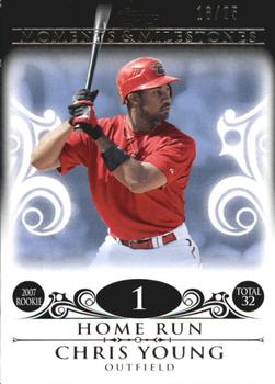 2008 Topps Moments & Milestones - Black #53-1 Chris Young Front