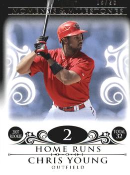 2008 Topps Moments & Milestones - Black #53-2 Chris Young Front