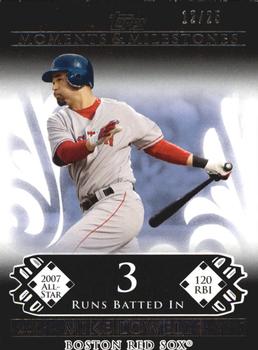 2008 Topps Moments & Milestones - Black #102-3 Mike Lowell Front