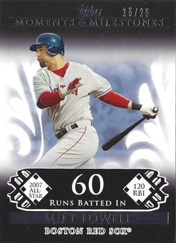 2008 Topps Moments & Milestones - Black #102-60 Mike Lowell Front
