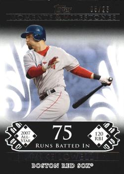2008 Topps Moments & Milestones - Black #102-75 Mike Lowell Front