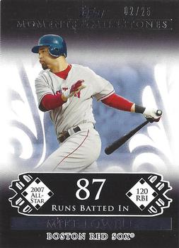 2008 Topps Moments & Milestones - Black #102-87 Mike Lowell Front