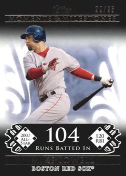 2008 Topps Moments & Milestones - Black #102-104 Mike Lowell Front