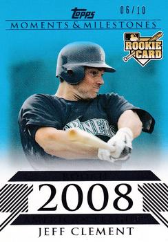 2008 Topps Moments & Milestones - Blue #157 Jeff Clement Front